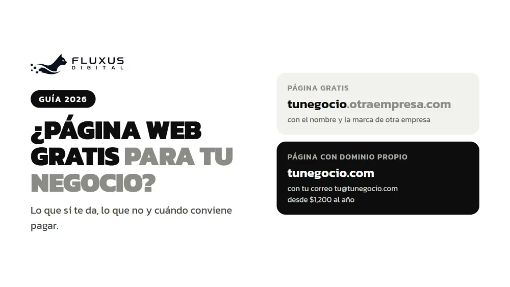 ¿Página web gratis para tu negocio? Lo que sí y lo que no