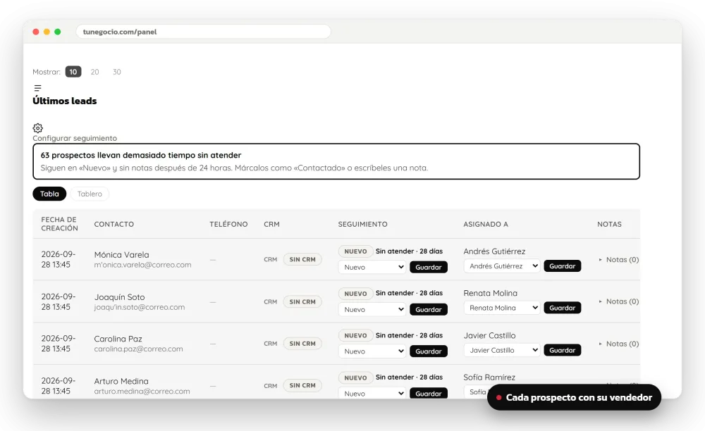 Ningún cliente se te escapa