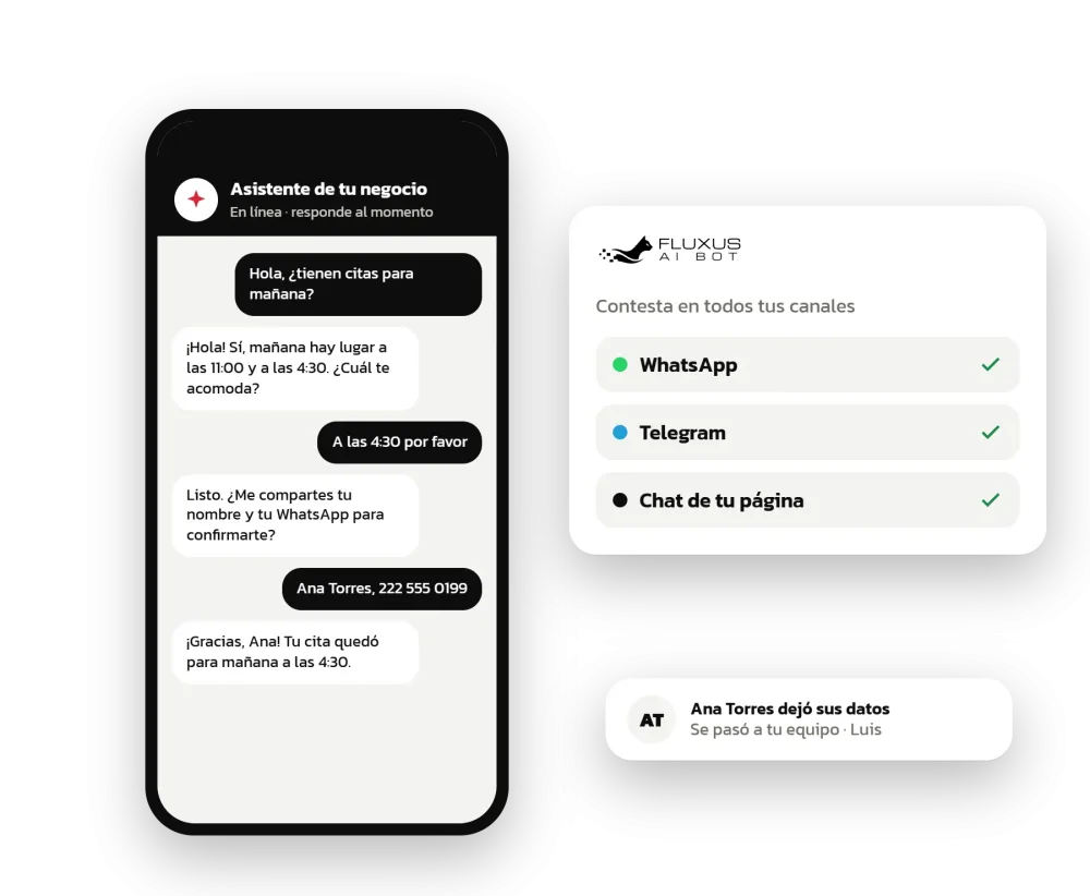 Inteligencia artificial que atiende por ti